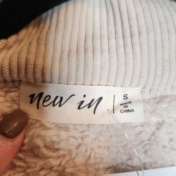 NWT Buckle Cozy Sherpa Fleece Cream 1/4 Zip Pullover Soft Stretch Size Small - Picture 14 of 16